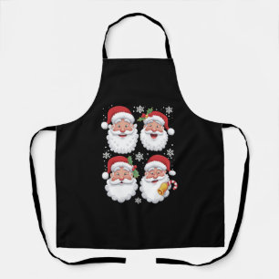 Retro Santa Christma Gift Xmas Matching Family Apron