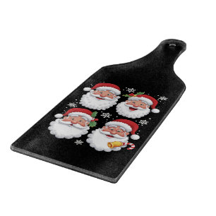 Retro Santa Christma Gift Xmas Matching Family Cutting Board