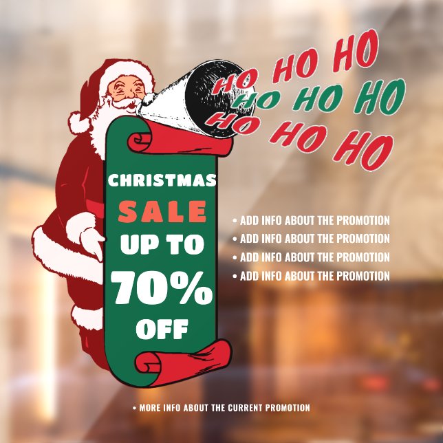 Retro Santa Christmas Business Sale Promotion Ads (Sheet 2)