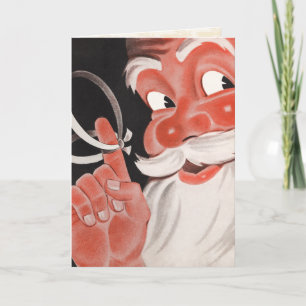 Retro Santa Christmas Card