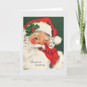 Retro Santa Christmas Card