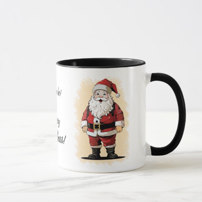 Retro Santa Christmas Mug (Right)