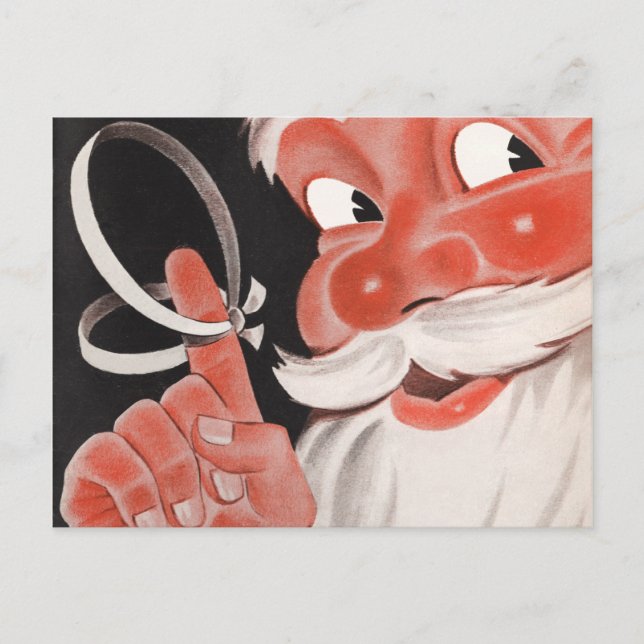 Retro Santa Christmas Postcards (Front)