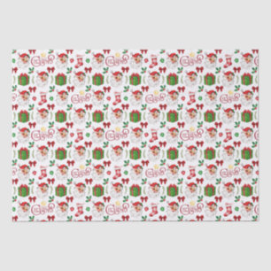 Retro Santa Christmas Tissue Paper