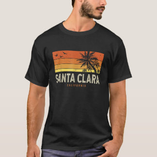 Retro Santa Clara California CA Vintage Palms Suns T-Shirt