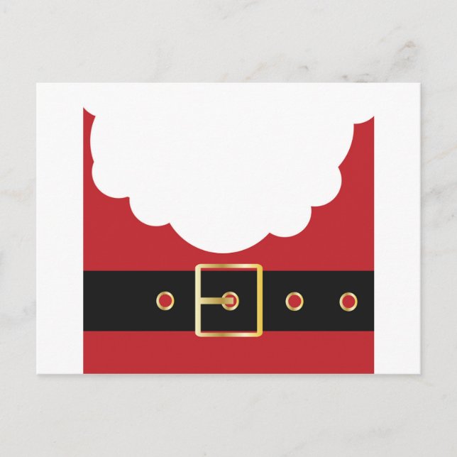 retro santa claus holiday postcard (Front)