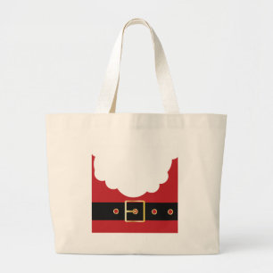 retro santa claus large tote bag