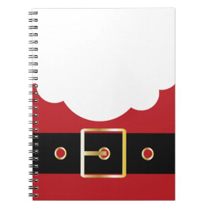 retro santa claus notebook