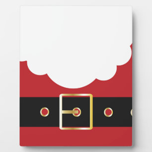 retro santa claus plaque