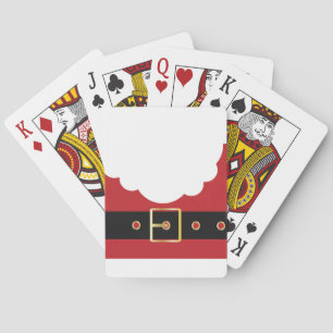 retro santa claus playing cards