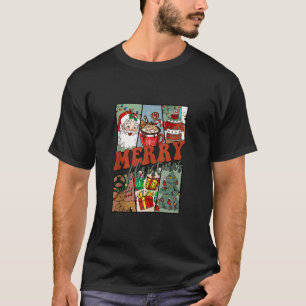 Retro Santa Claus Reindeer Christmas Tree Sweater 