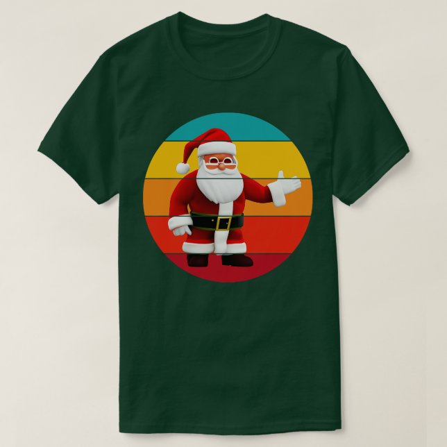 Retro Santa Claus T-Shirt (Design Front)
