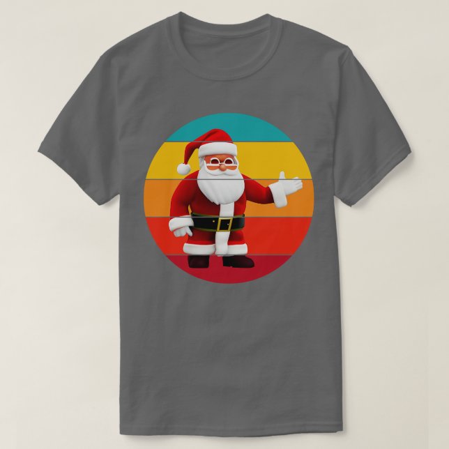 Retro Santa Claus T-Shirt (Design Front)