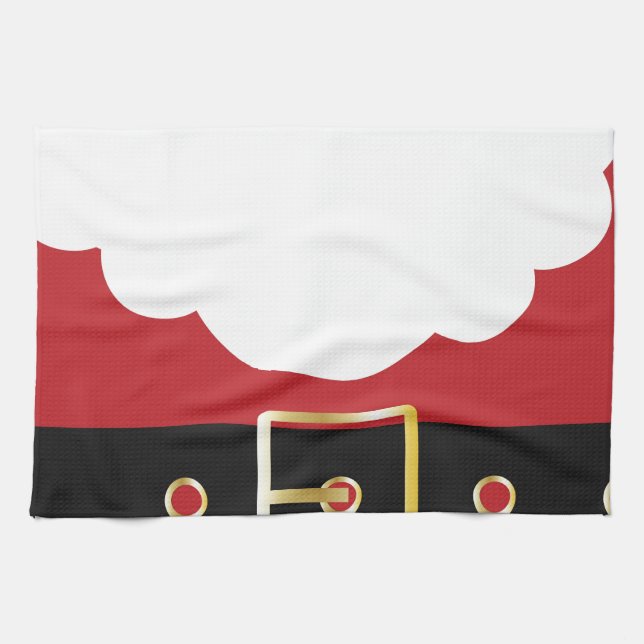 retro santa claus tea towel (Horizontal)
