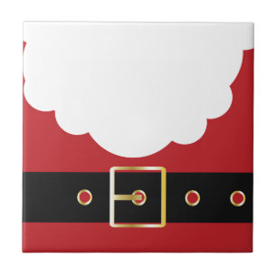 retro santa claus tile