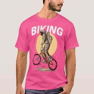 Retro Santa Cruz Bicycle Space Biking   Astronaut  T-Shirt