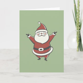Retro Santa Holiday Card
