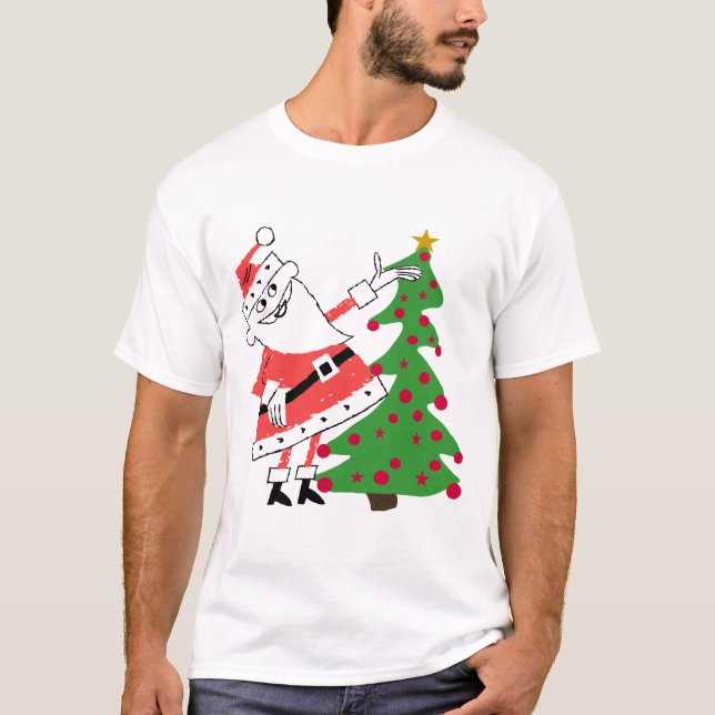 Retro Santa Holiday Tshirts and Gifts (Front)