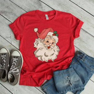 Retro Santa Merry Christmas T-Shirt