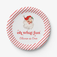 Retro Santa Oh What Fun Birthday