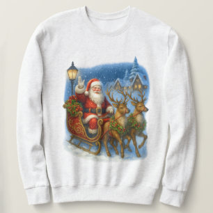 Retro Santa Vintage 90s Christmas Cosy Winter Sweatshirt