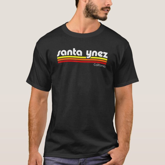 Retro Santa Ynez California T-Shirt (Front)