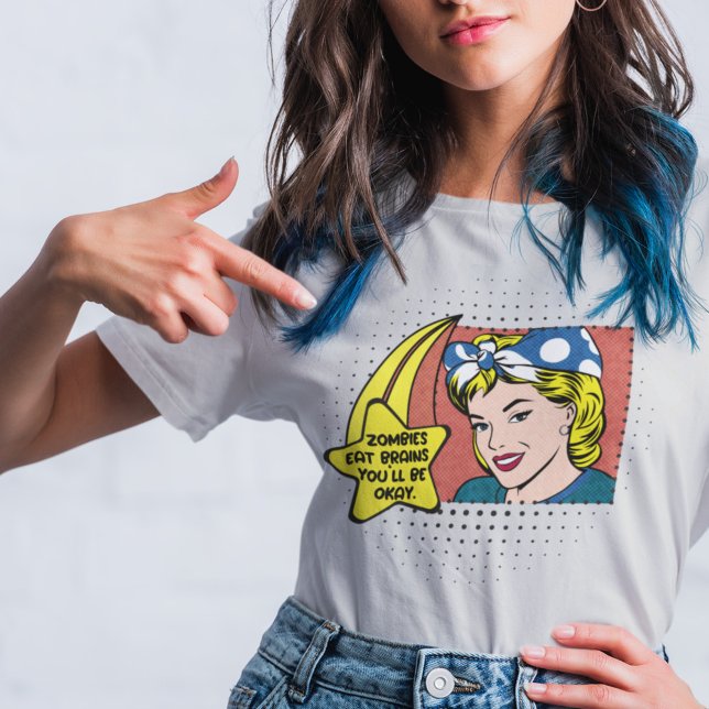 Retro Sarcastic Phrase 50s Housewife Pop Art  T-Shirt (Creator Uploaded)