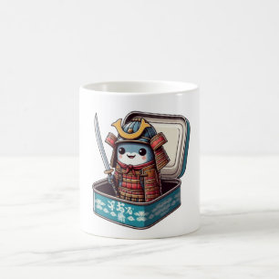 Retro Sardine Samurai Warrior Mug
