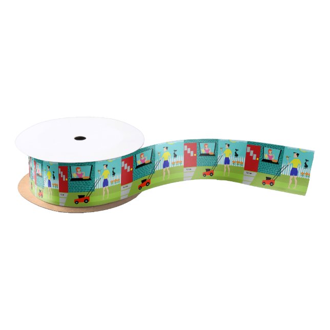 Retro Saturday Morning Ribbon Satin Ribbon (Spool)