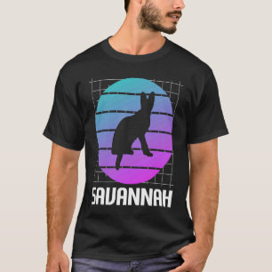 Retro Savannah Cat T-Shirt