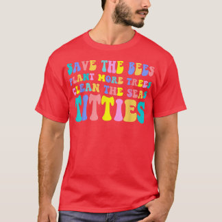 Retro Save The Bees - Save The Bees Plant More Tre T-Shirt