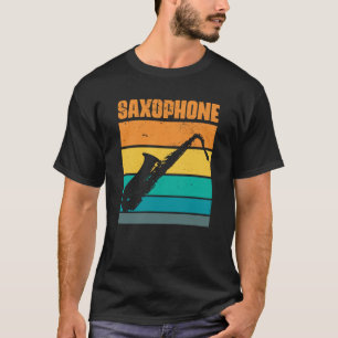 Retro Saxophone Vintage Musical Instrument Saxopho T-Shirt