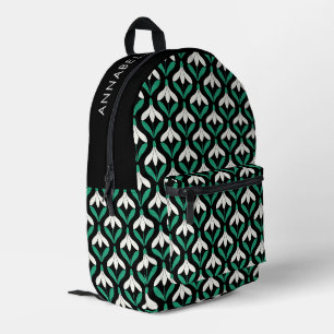 Retro Scandi Mid Century Modern Snowdrop pattern Printed Backpack
