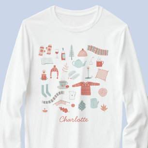 Retro Scandinavian Hygge Personalized T-Shirt
