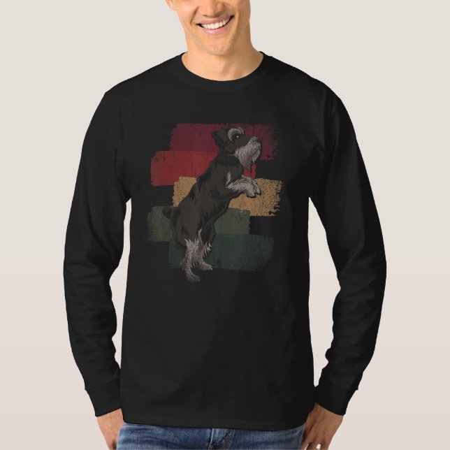 Retro Schnauzer T-Shirt (Front)