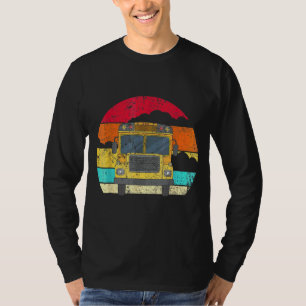 Retro School Bus For School Bus Drivers And Busman T-Shirt