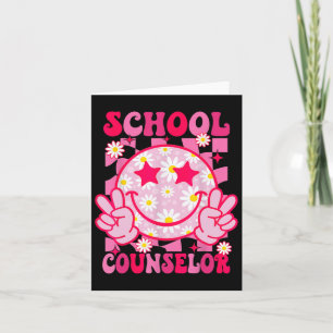 Retro School Counsellor Back To School Teacher Cou Card