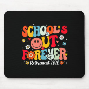 Retro School's Out Forever Retirement 2026 Retired Mouse Pad
