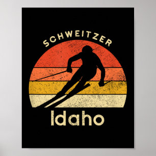 Retro Schweitzer Mountain Skiing Apparel Vintage I Poster