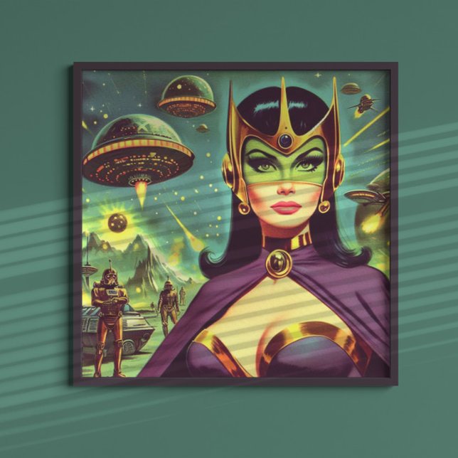 Retro Sci-Fi Woman Poster (Creator Uploaded)