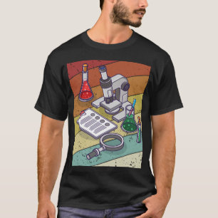 Retro Science Psychology DNA Profiler Forensic Sci T-Shirt