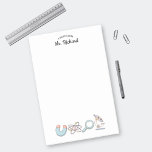Retro Science Supplies Science Teacher Gift Post-it Notes<br><div class="desc">These Retro Science Supplies Post-it Notes are the perfect gift for your favourite science teacher! Personalised with their name,  these sticky notes will help them stay organised and inspired in the classroom.</div>
