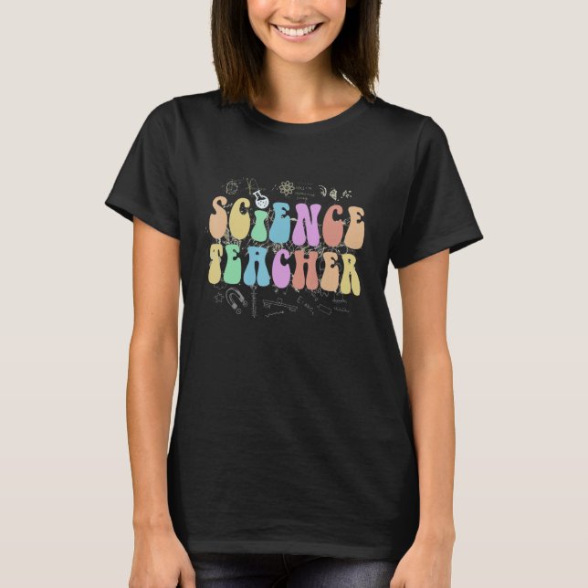 Retro SCIENCE TEACHER Squad Technology Team Studen T-Shirt (Front)