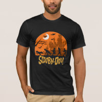 Retro Scooby Doo Halloween Silhouette black