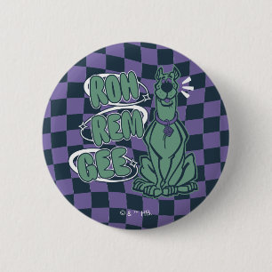 Retro Scooby "OMG" 6 Cm Round Badge