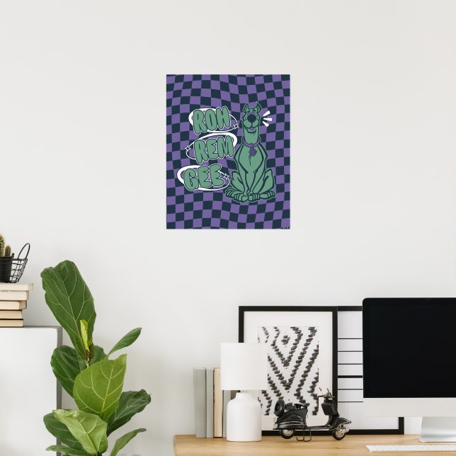 Retro Scooby "OMG" Poster (Home Office)