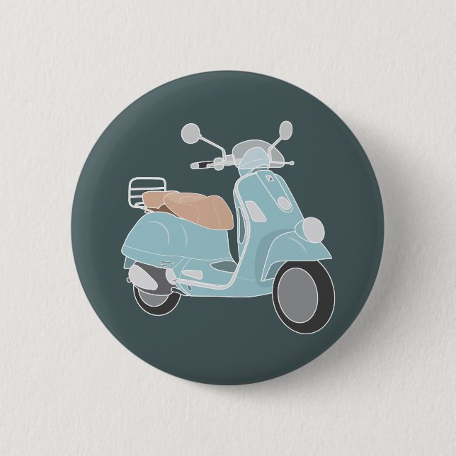 Retro Scooter Button (Front)