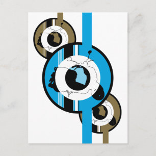 Retro Scooter Mod Postcard