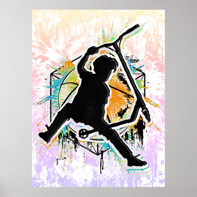 Retro Scooter - Stuntscooter - Kick Stunt Scooter  Poster (Front)