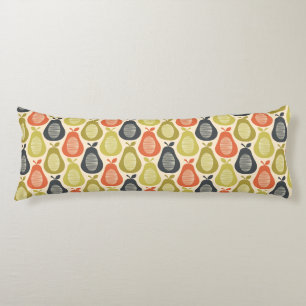 Retro Scribble Pears Pattern Body Cushion